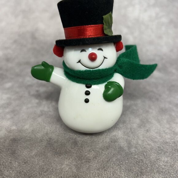 Vintage HMK Snowman Hard Plastic String Light Covers /Ornaments - Picture 5 of 12